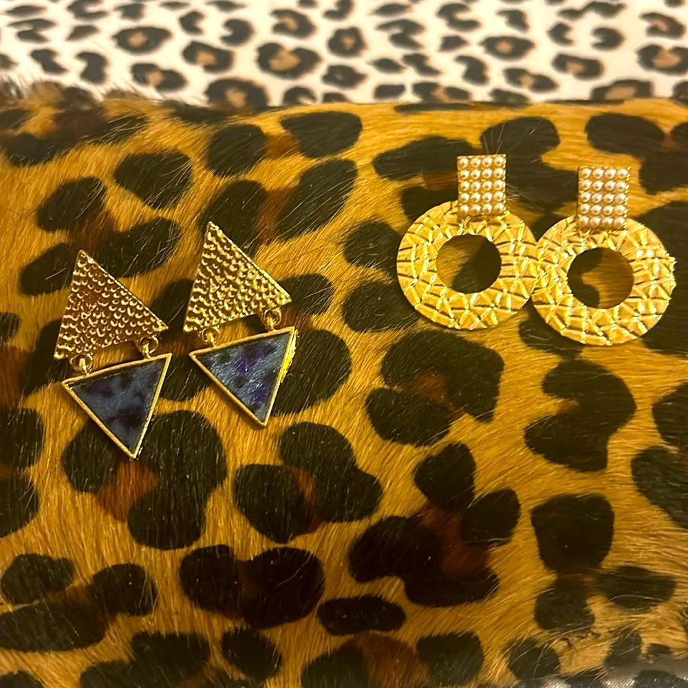 Two Pairs of Fashion Earrings 2 For 1 Deal